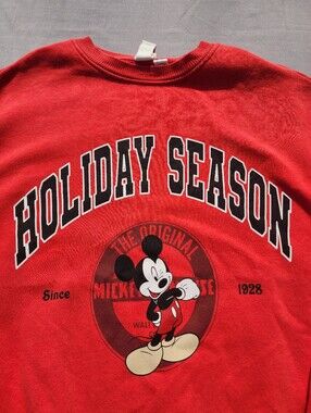 Disney Mickey Mouse Crewneck Long Sleeve Pullover Sweater H&M Medium Original